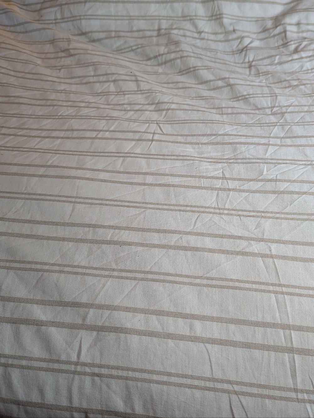 Inup Home full/queen duvet cover striped neutral - Picture 2 of 6